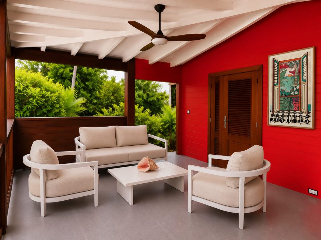 Gite La Soufrière - Salon