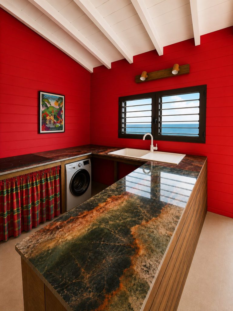 Gite La Soufrière - Cuisine équipée