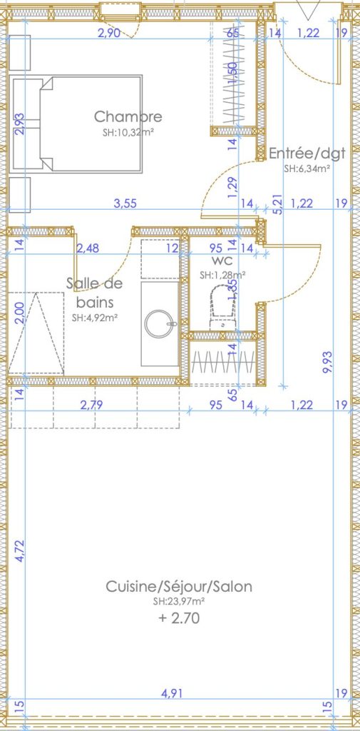Gite Ti Amo - Plan du logement