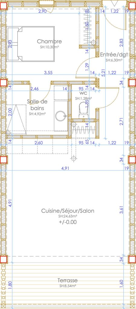 Gite Ti Anse - Plan du logement