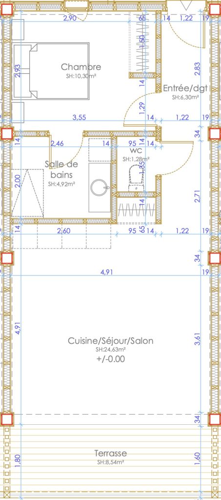 Gite Ti Doucè - Plan du logement