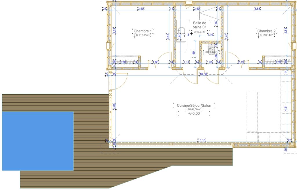 Villa Acomat - Plan du logement